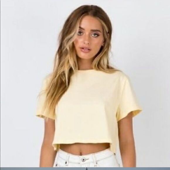 Bp Yellow Crop T-Shirt - Picture 2 of 12